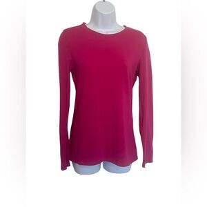 Active Basic Women's Long Sleeve Fuchsia Top. Size: Large. Good Condition.